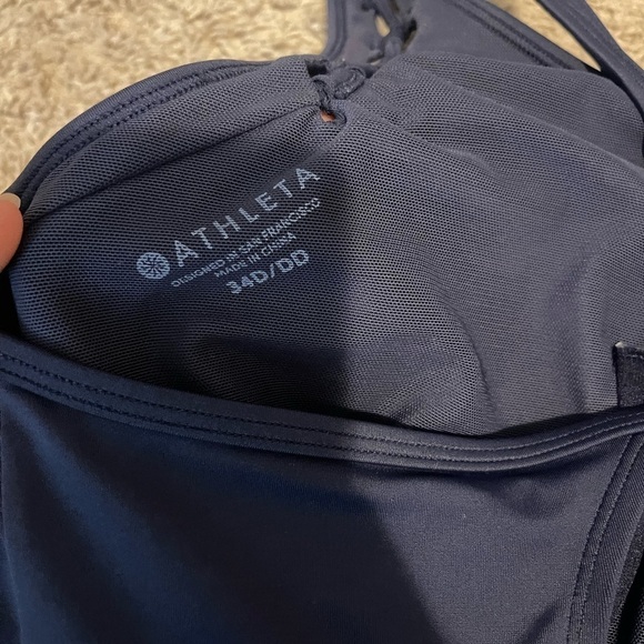 Blue Athleta adjustable strap bathing suit size 34 d/DD - Picture 6 of 6